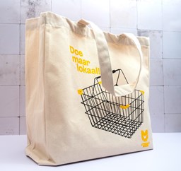 Toon details voor Totebag 'Doe maar Lokaal' | Utrecht Made  Afbeelding van Totebag 'Doe maar Lokaal' | Utrecht Made
